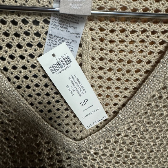 V-Neck Open-Stitch Pullover Sweater - Picture 6 of 8